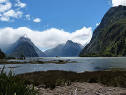 Milford Sound lake New Zealand