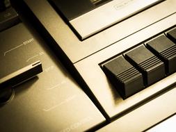 Close-up of the auto device with buttons in light