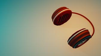 red wireless headphones