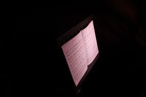 isolated music sheet