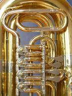gold Tuba Valves