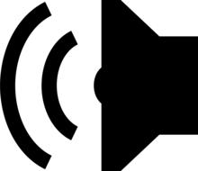 audio loud music symbol
