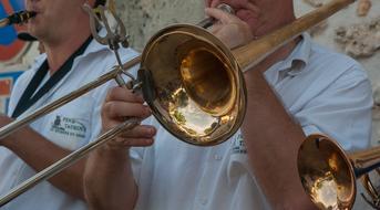 Musician Trombone Street band