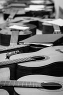 Guitars Music black and white