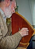 Kantele as a stringed musical instrument