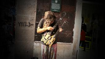 Style Guitar Street man