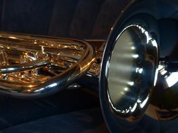 gold silver Euphonium instrument