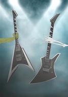 guitar battle music drawing