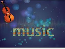 music, background with violin