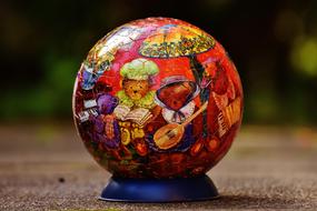 Puzzle Ball Bear Teddy drawing