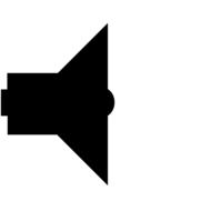 speaker, sound, black icon