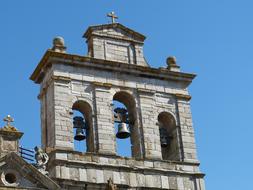 bell tower on a church in Portugal