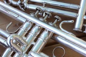 silver Trumpet Musical Instrument