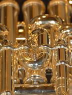 Beautiful, shiny Euphoniums, with the reflections