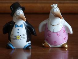 ceramic penguin figures