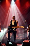 man Guitar Lights