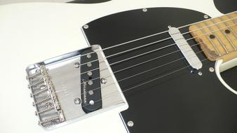 electric guitar strings close-up