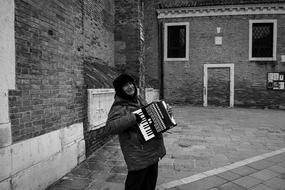 Old Man with Accordion