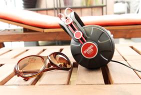 sunglasses and headphones