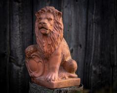 Terracotta Decoration Lion statue