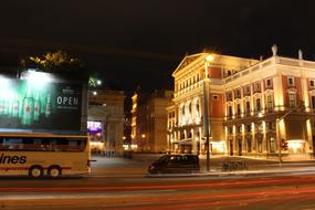 Night Music Club on street, austria, vienna