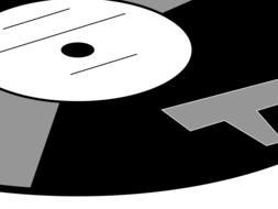 drawn vinyl disk