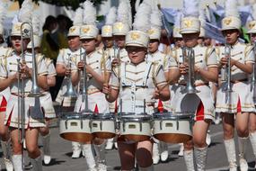 Marching Band Drum people