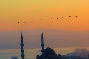amazing Cami Minaret sunset