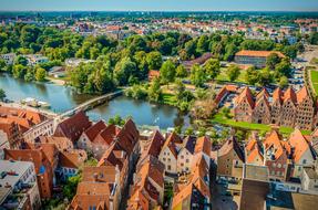 incredible LÃ¼beck Aerial