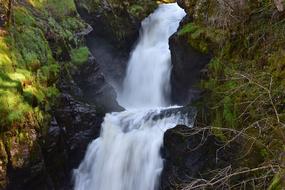 Gimel-les-Cascades, scenic waterfall, france