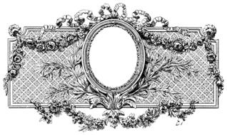 vintage blank frame