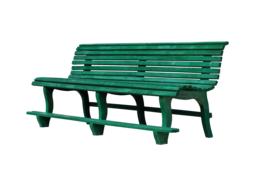 clipart of isolated green bench