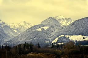 amazing Mountains Snow Landscape