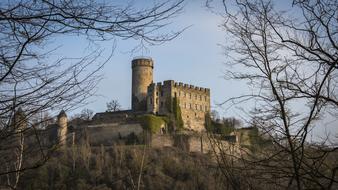 Castle Pyrmont Fortress on the hill