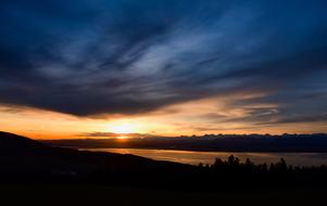 enchanting Sunrise Clouds Lake