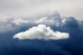 Beautiful and colorful clouds in the beautiful sky, with the storm