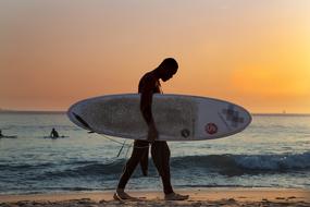 attractive Surf Beach Sunset