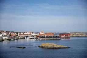 boating along the rocky coast
