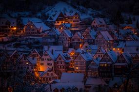 gorgeous FachwerkhÃ¤user Night city