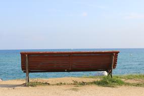 bench by the sea beach