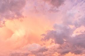 Pink Clouds on delightful Sky