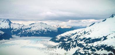 gorgeous view of Mendenhall Glacier, usa, Alaska