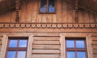 Old Wooden Cottage Boards