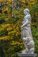 sculpture in the autumn park