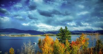 panorama of the lake in Colorado