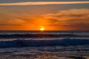 sunset in Ayia Napa in Cyprus