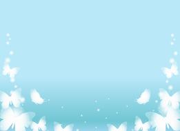 blue butterfly background drawing