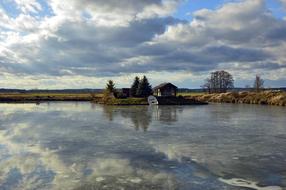 Landscape of Nature Lake