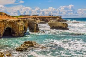 landscape of Rocky Coast Rock Formation
