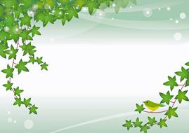 spring leaf background drawing